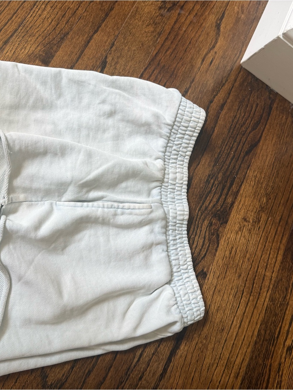 Zara Light Blue  Elastic Waist Sweat Shorts